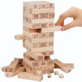 Wooden Number Stacking Tower Game with Dice | Educational Balancing Block Toy for Kids & Family